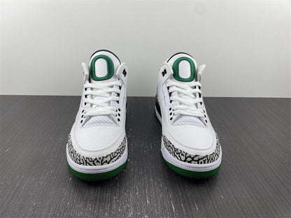 Jordan 3 Retro Oregon Ducks Pit Crew White