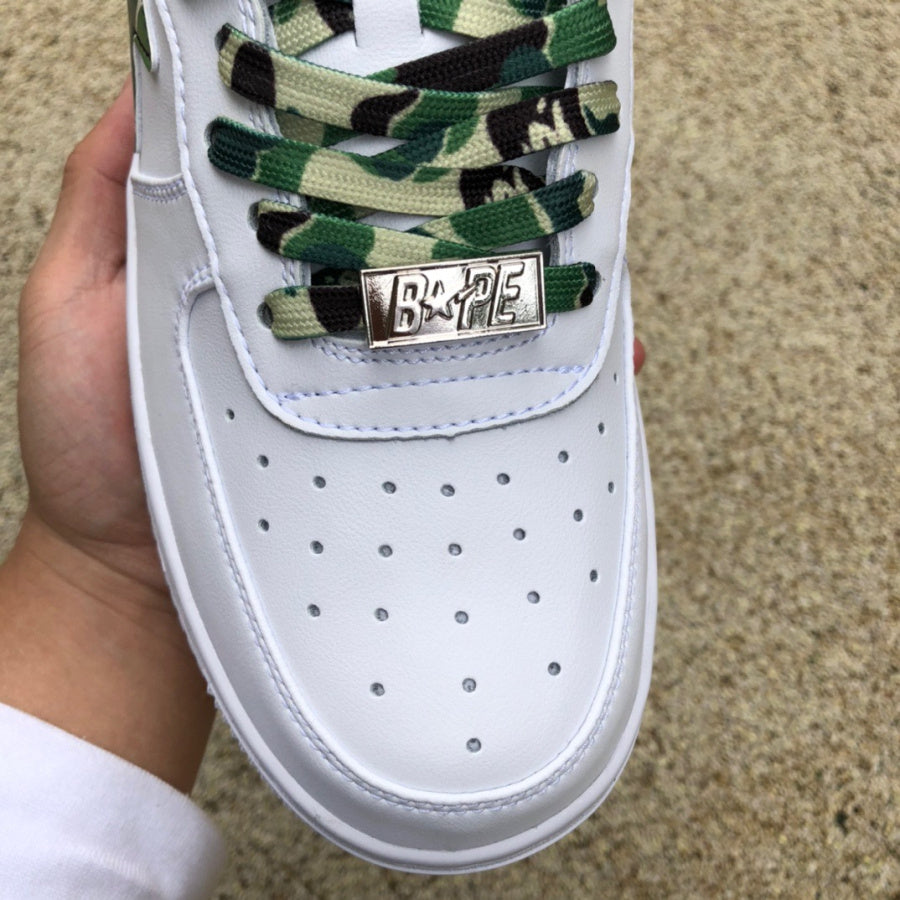 Bape camuflaje blanco y verde