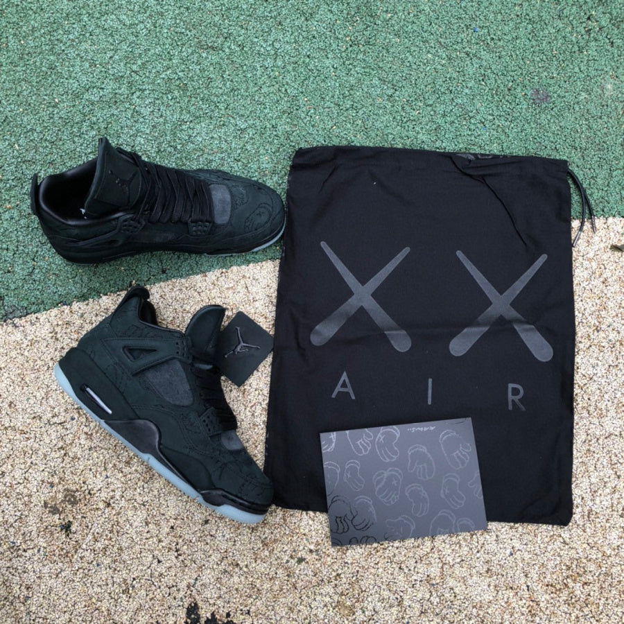 Jordan Retro 4 Kaws Black