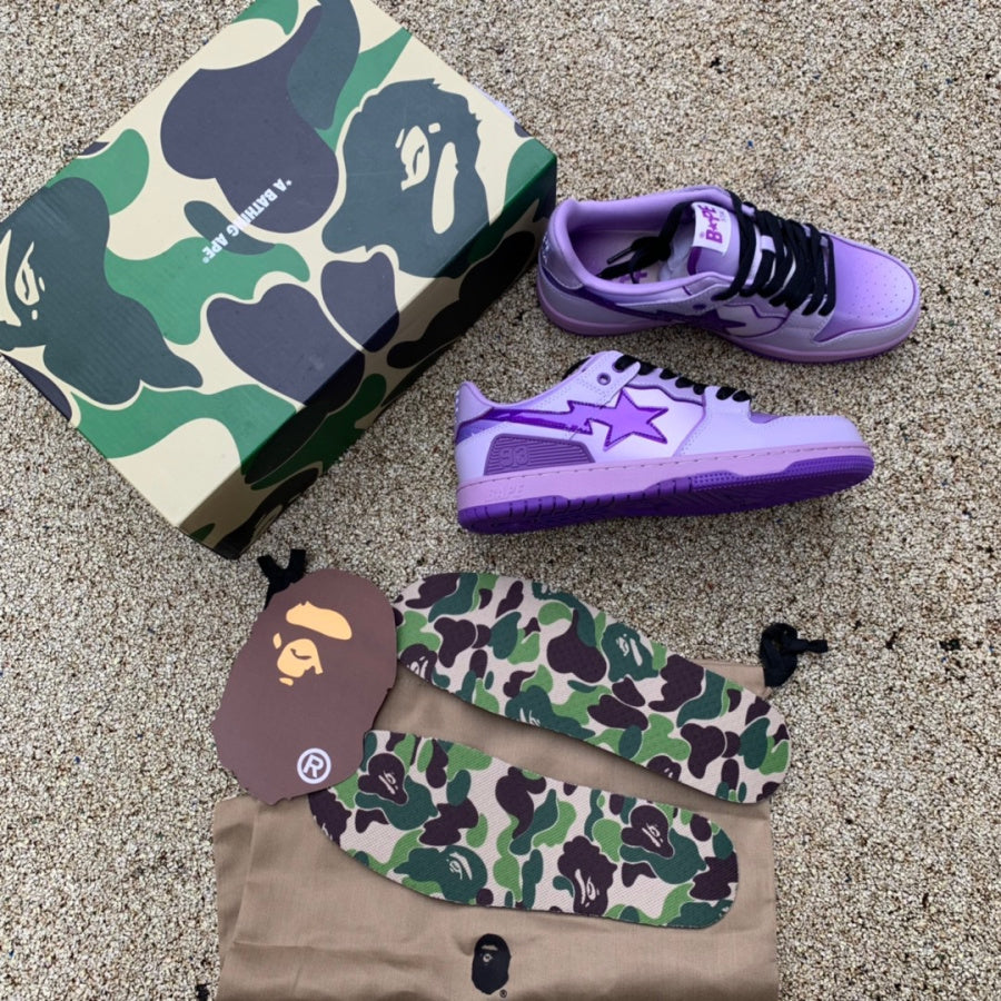 Bape charol púrpura