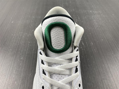 Jordan 3 Retro Oregon Ducks Pit Crew White