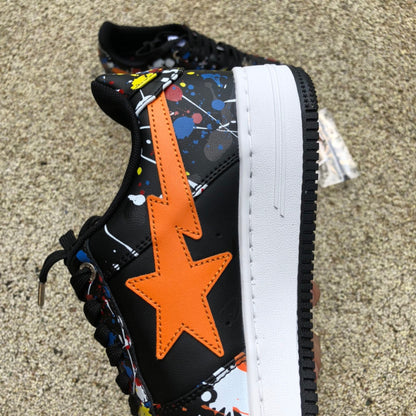 Bape Negro Naranja Graffiti