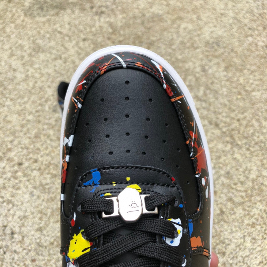 Bape Negro Naranja Graffiti